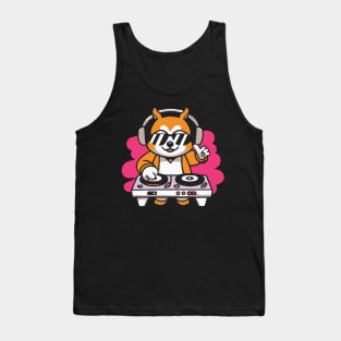 Cute Corgi plays Dj Music Funny Dog kawaii Tank Top